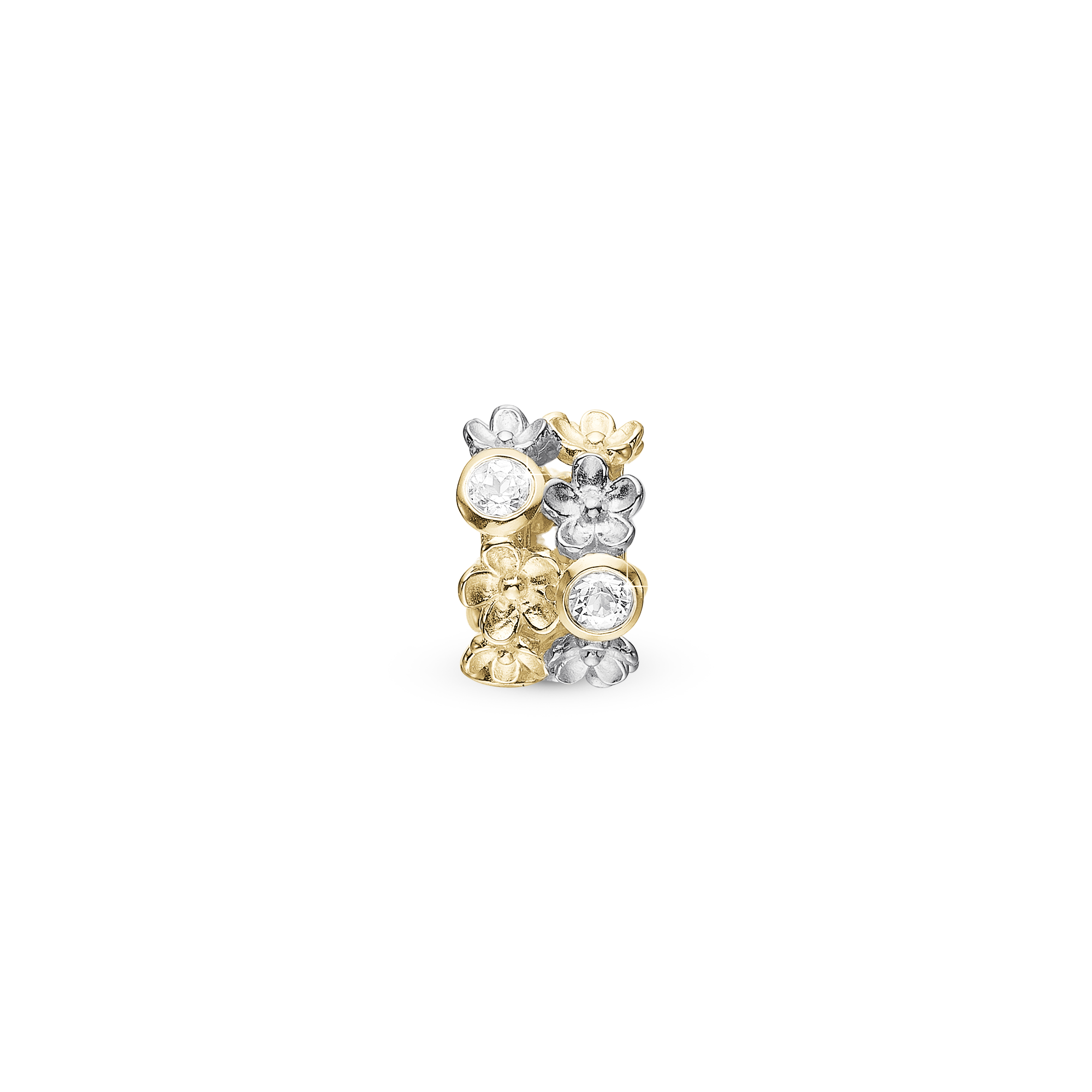 Be My Flower Charms with sølvBracelet - CHRISTINA