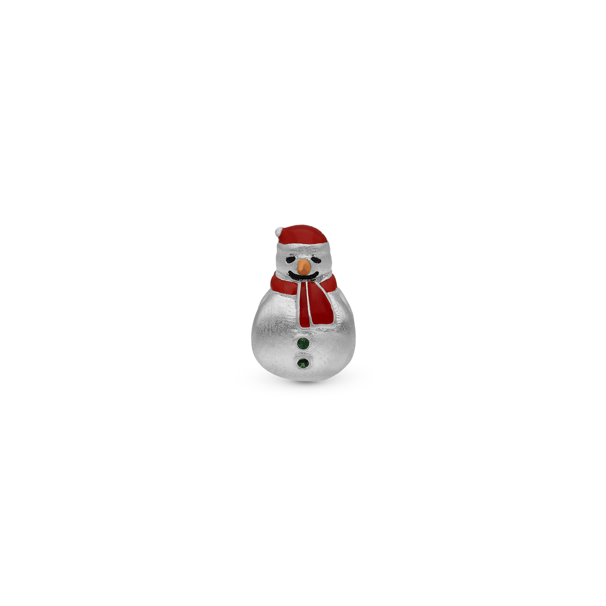 Christmas Charm Snemand - Charm 4 mm with Bracelet - Sterling Silver