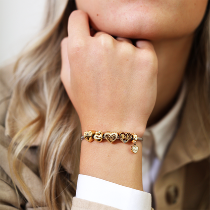 MOM Love Charms with sølvBracelet - CHRISTINA