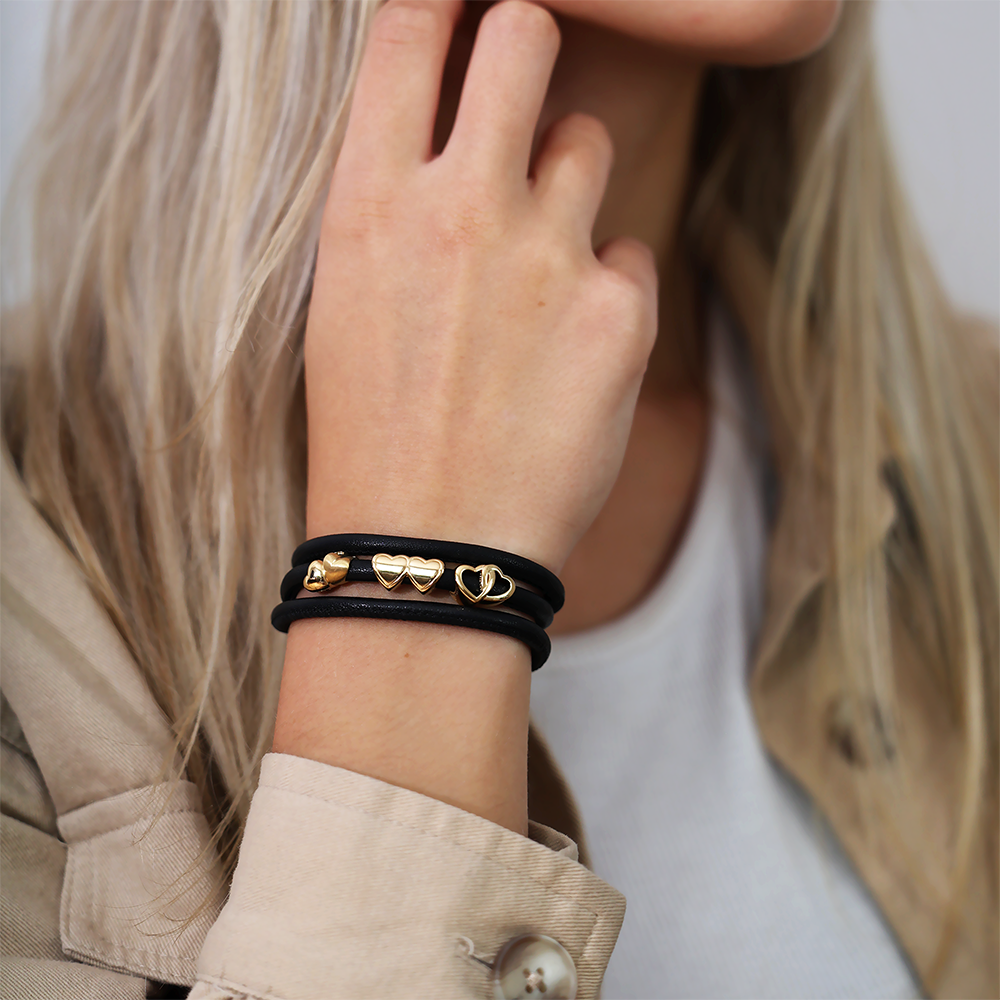 You and Me Charms with sølvBracelet - CHRISTINA