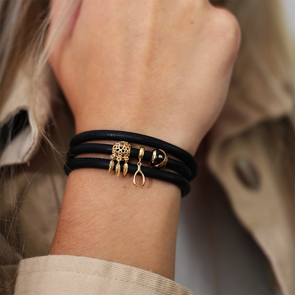 Yin & Yang Charms with sølvBracelet - CHRISTINA