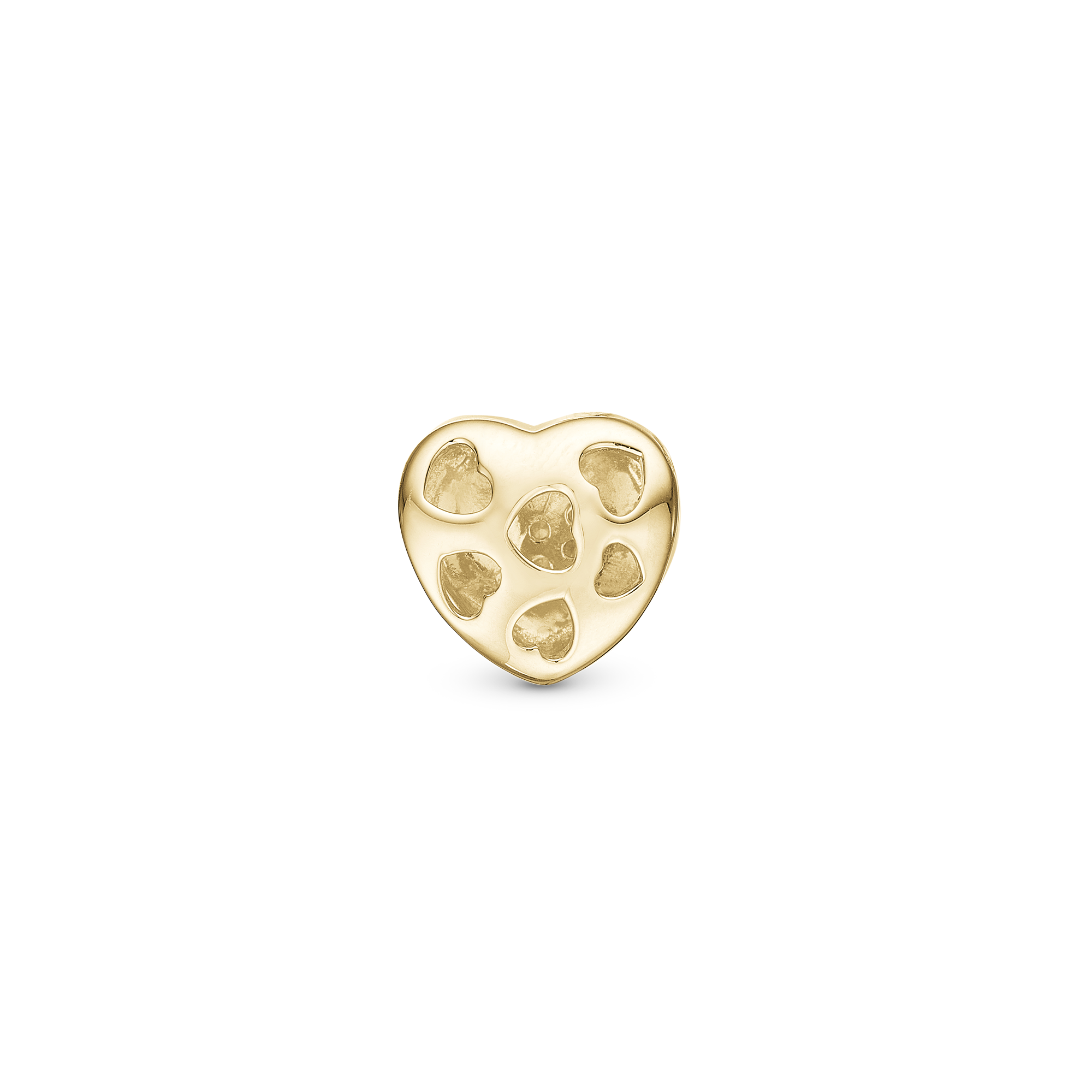 Let Love Shine - Charm 4 mm with Bracelet - Gold-Plated Sterling Silver with 6 Cubic Zirconia