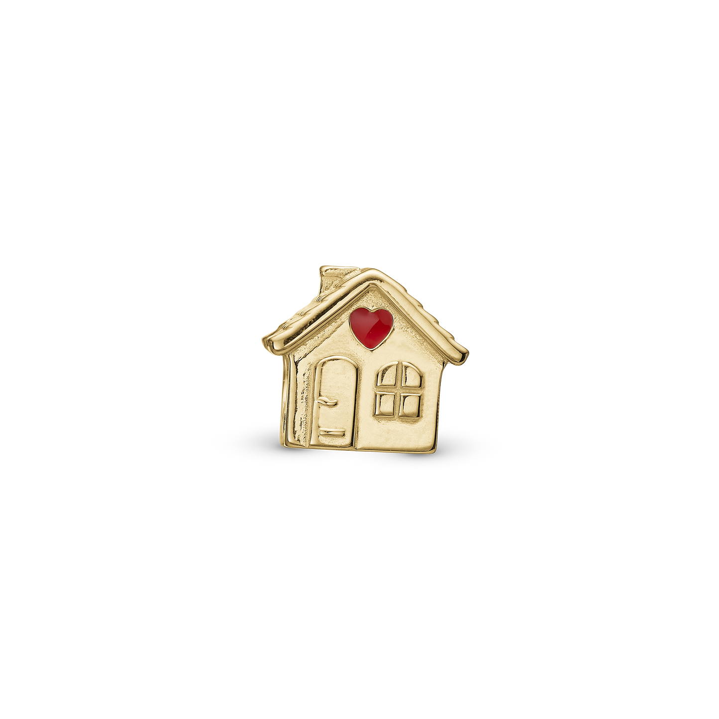 My Home - Charm 4 mm with Bracelet - Gold-Plated Sterling Silver with 3 Cubic Zirconia