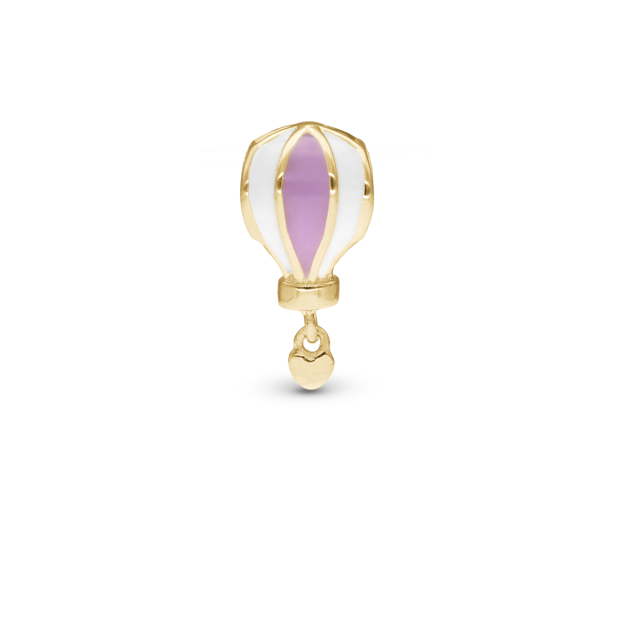 7th Heaven - Charm 4 mm for Bracelet - Polished Gold Plated Sterling Silver