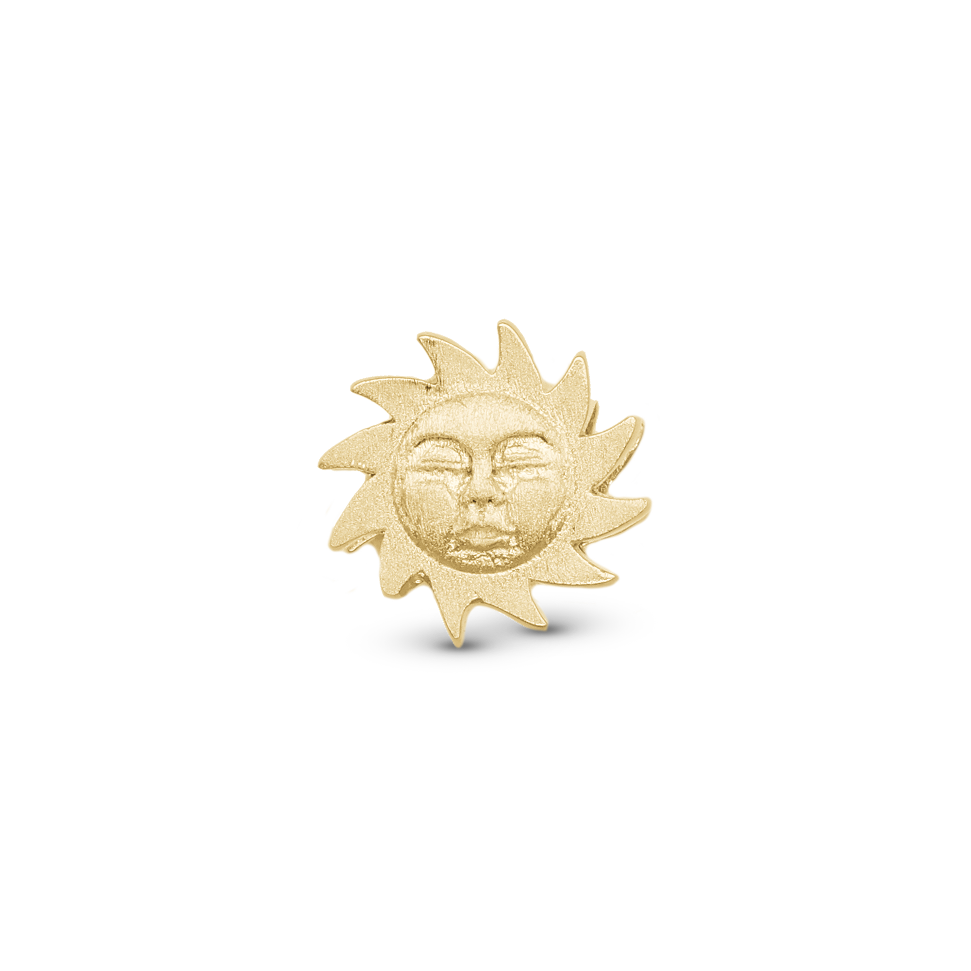 Glowing Sun - Charm 4 mm with Bracelet - Matte Gold-Plated Sterling Silver