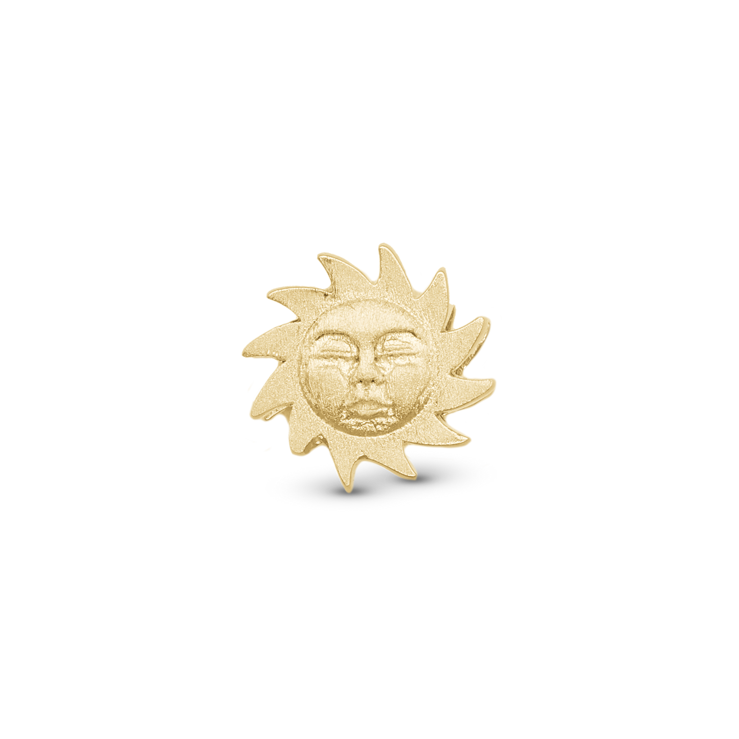Glowing Sun - Charm 4 mm with Bracelet - Matte Gold-Plated Sterling Silver