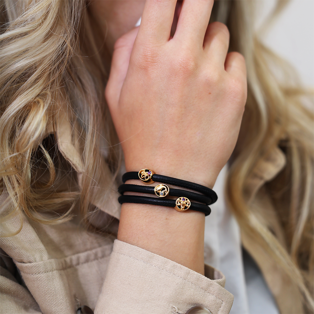 Vædder Charms with sølvBracelet - CHRISTINA
