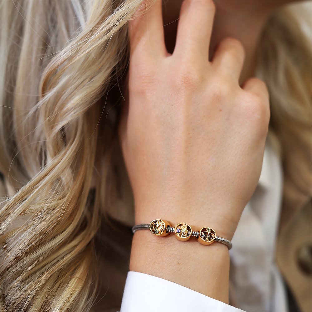 Jomfru Charms with sølvBracelet - CHRISTINA
