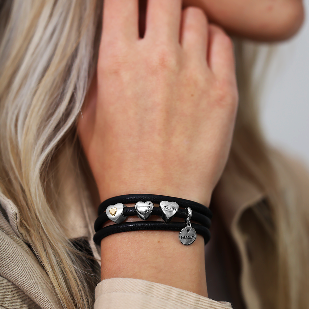 My Family Charms with sølvBracelet - CHRISTINA