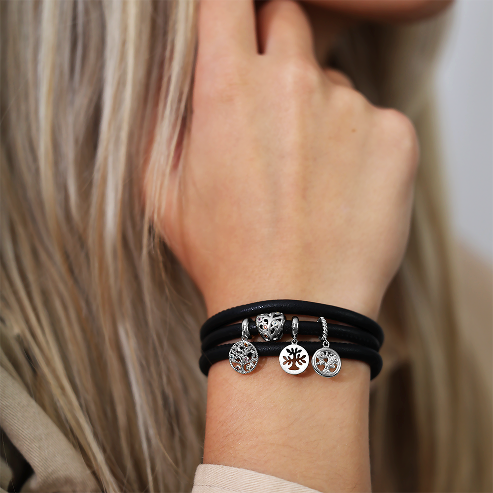 My Family Tree Charms with sølvBracelet - CHRISTINA