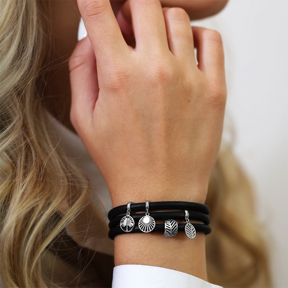 Sunset Charms with sølvBracelet - CHRISTINA