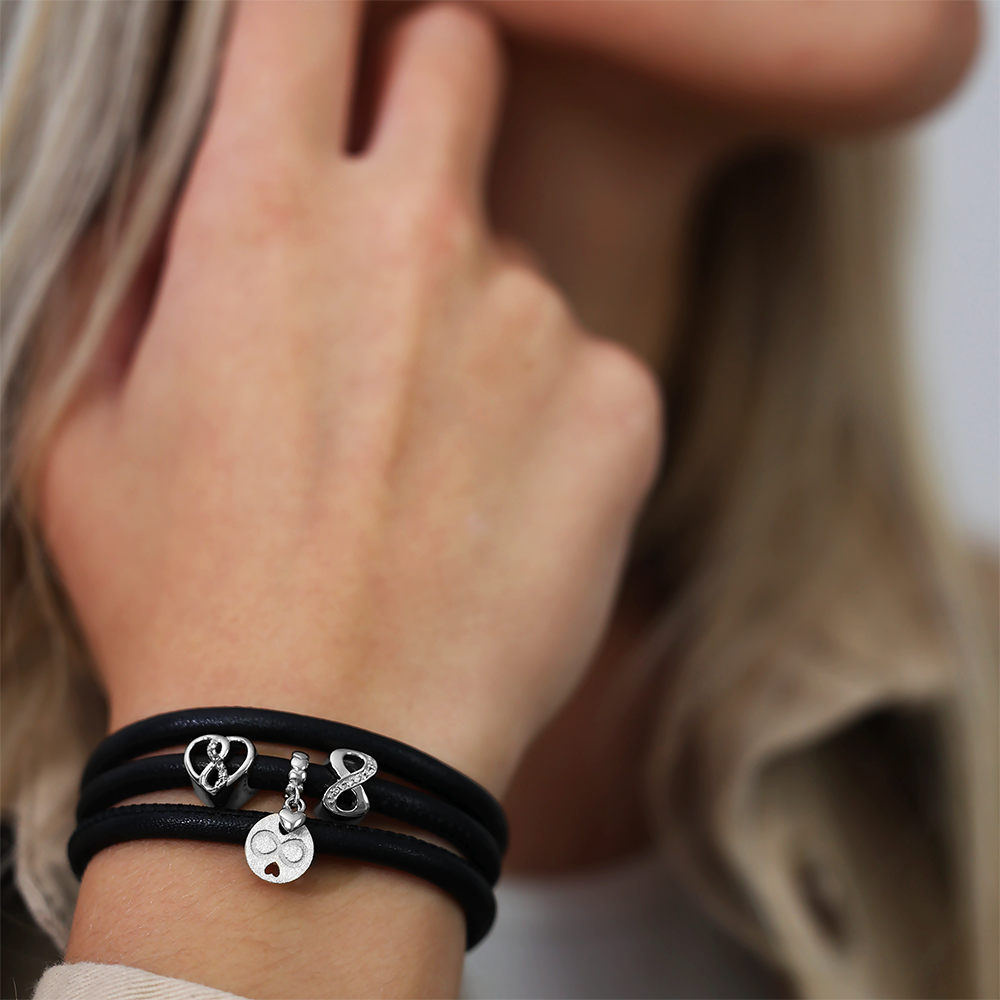Eternity Charms with sølvBracelet - CHRISTINA