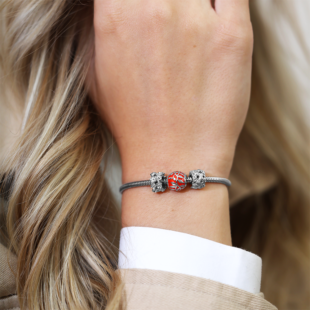 Tree of Love Charms with sølvBracelet - CHRISTINA