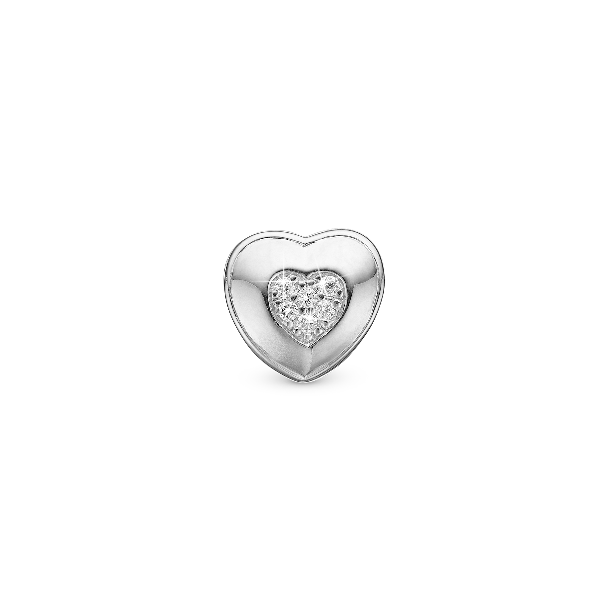 Let Love Shine - Charm 4 mm with Bracelet - Sterling Silver with 6 Cubic Zirconia