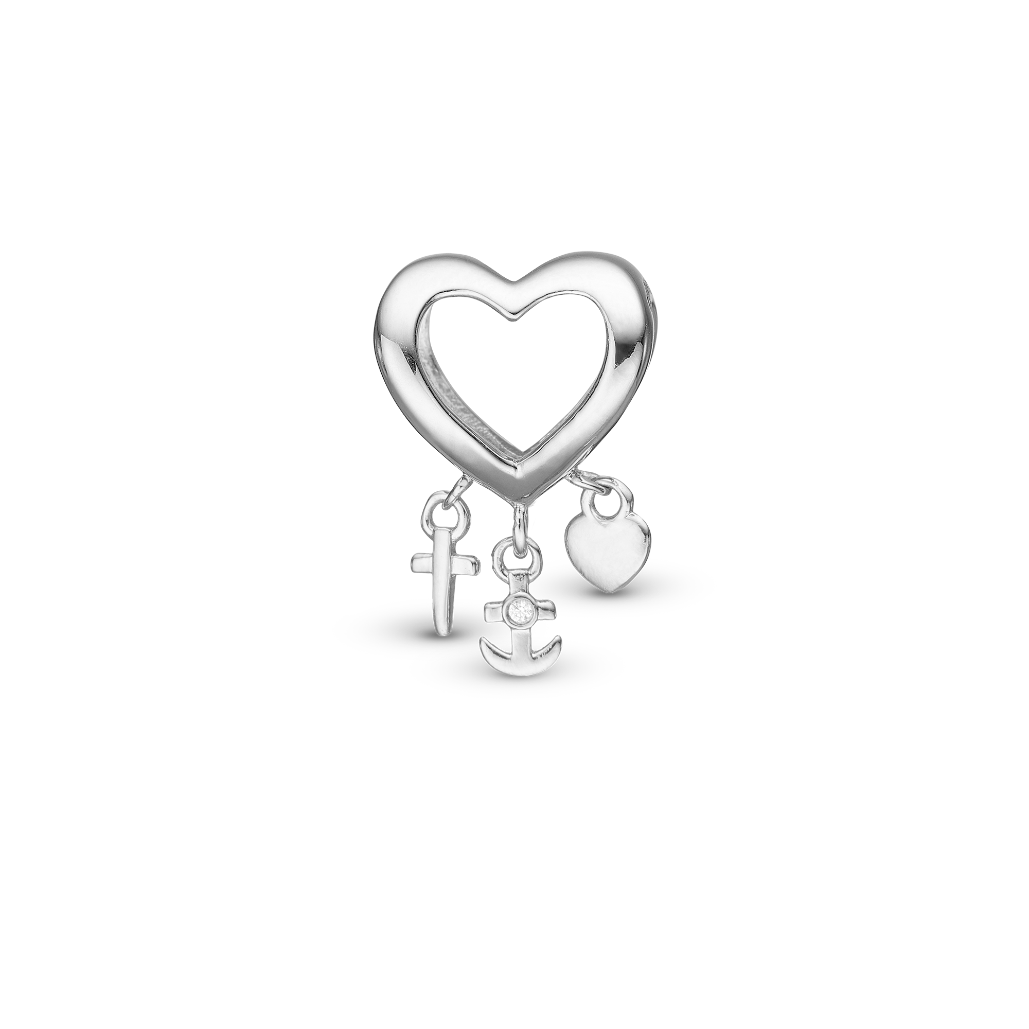 My Faith, Hope & Love - Charm 4 mm for Bracelet - Sterling Silver