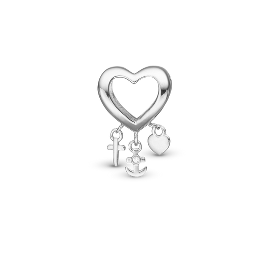 My Faith, Hope & Love - Charm 4 mm for Bracelet - Sterling Silver