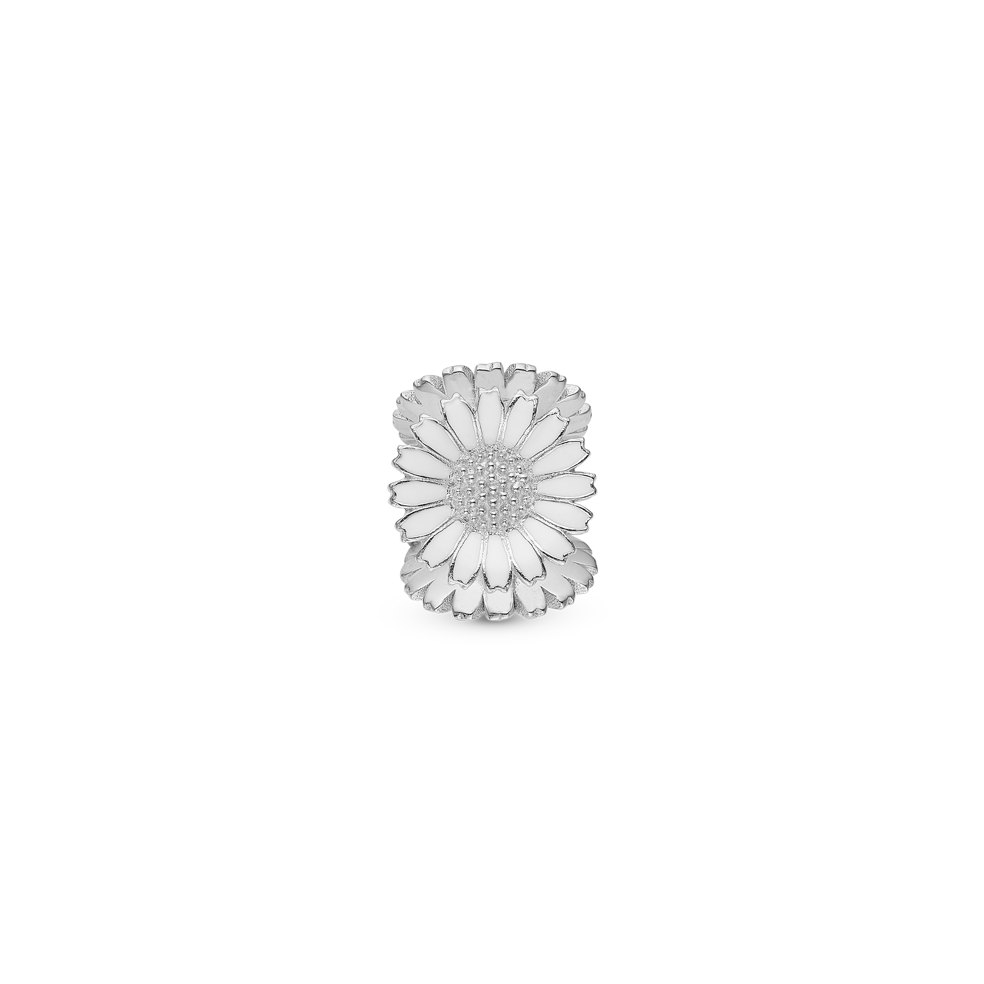 Marguerite Triangle - Charm 4 mm with Bracelet - Sterling Silver