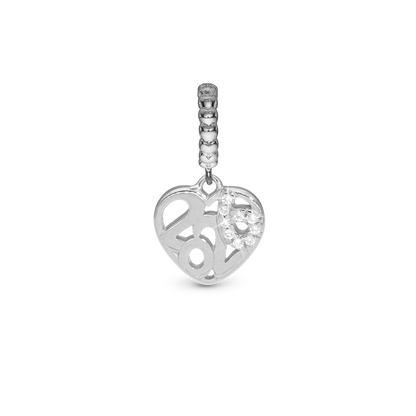 2026 - Dangle Charm 4 mm with Bracelet - Polished Sterling Silver