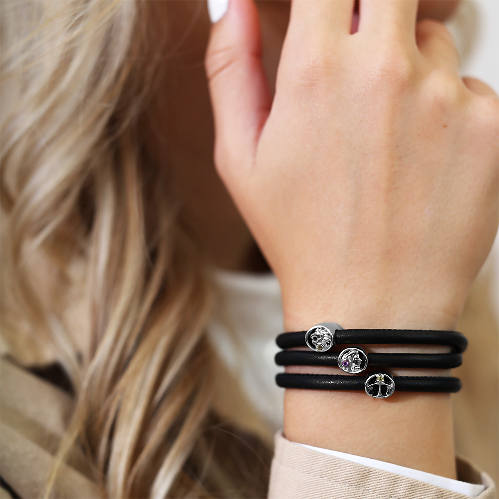Jomfru Charms with sølvBracelet - CHRISTINA