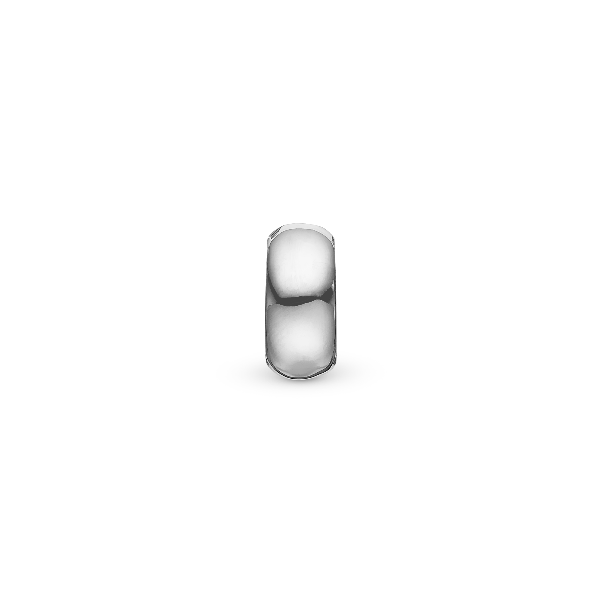 Shiny Stopper - Charm 4 mm with Bracelet - Polished Sterling Silver