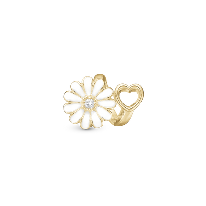 Marguerite Heart Charms til læderarmbånd - CHRISTINA