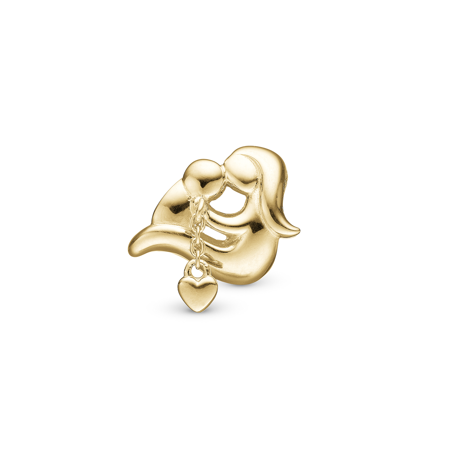 A Mothers Love Charm 6 mm for Classic Leather Bracelet - Gold Plated Sterling Silver