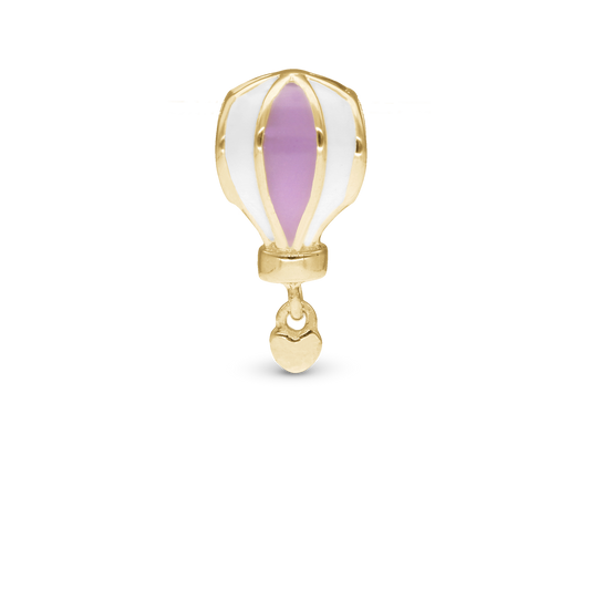 7th Heaven Charm 6 mm for Classic Leather Bracelet - Polished Gold Plated Sterling Silver