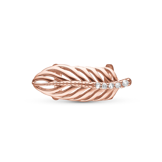 Topaz Feather Charms til læderarmbånd - CHRISTINA