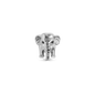 Elephant m 2 sorte safirer sølv Charms til læderarmbånd - CHRISTINA