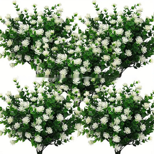 Emulational Eucalyptus Camellia Plastic Plant Artificial Flowers