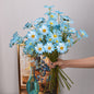 Home Decoration 5 Heads New York Aster Artificial Flowers