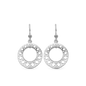 Circles of Happiness Dangle Earring - Polished Sterling Silver