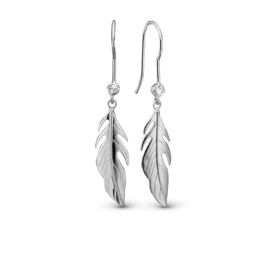 Large Feather Symphony ØreDrop Earringe - CHRISTINA