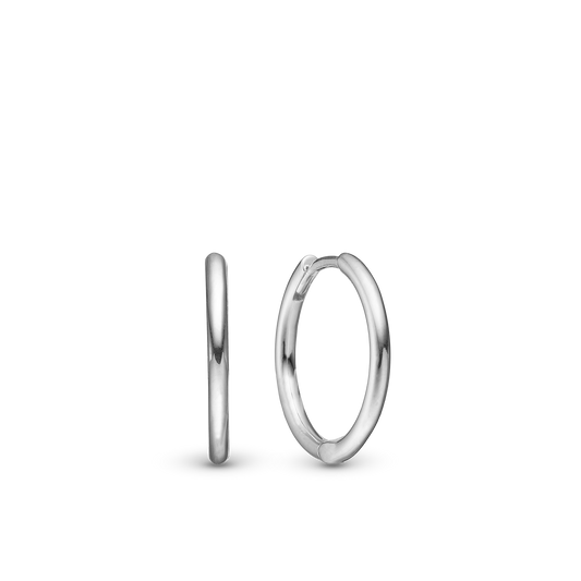 Shiny Hoops 16mm - Polished Sterling Silver