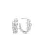 Bubbles Hoops - Sterling Silver with 30 white Cubic Zirkonia