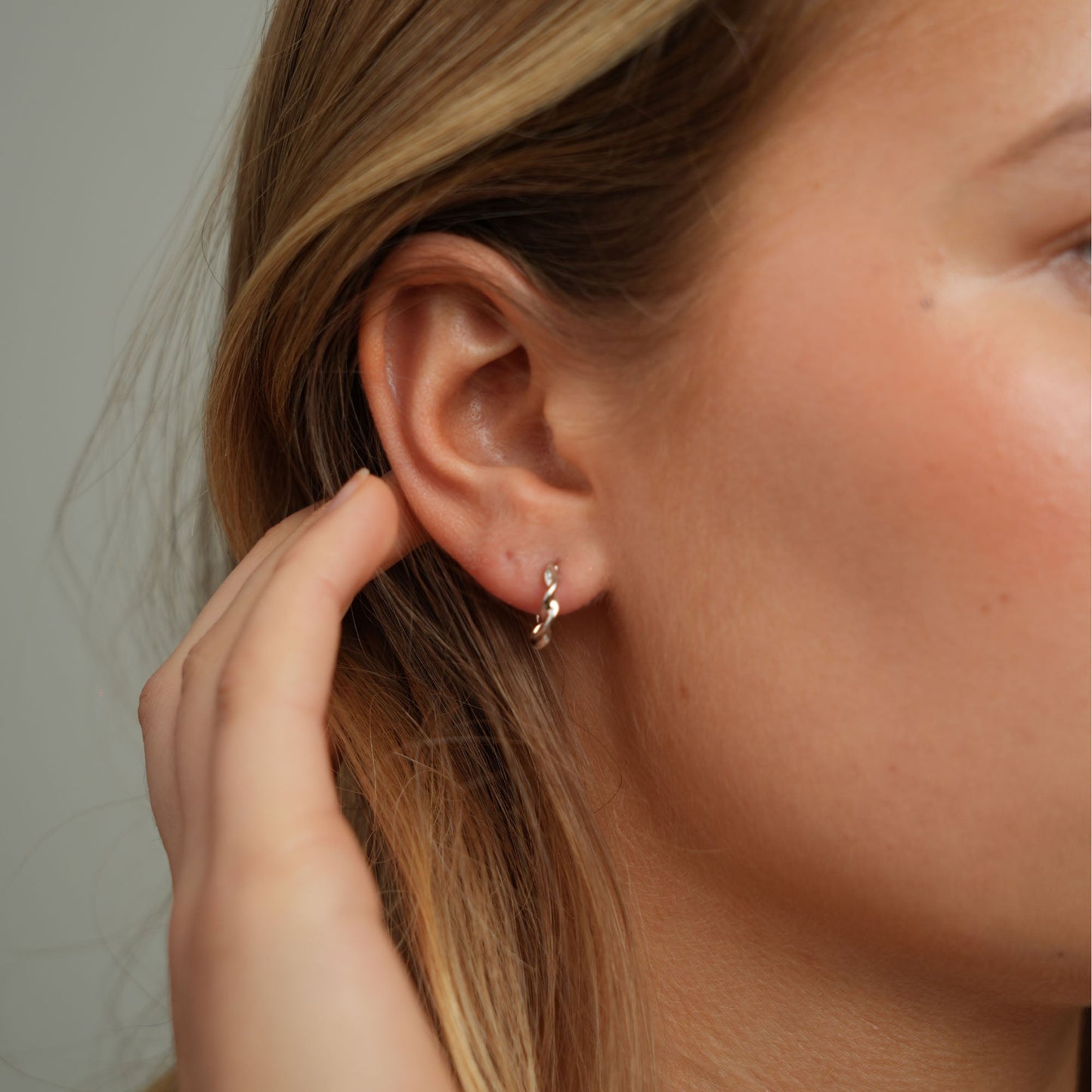 Twisted Hoops - Sterling Silver