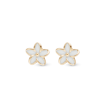 Enamel Flowers Stud Earrings Stud Earrings - CHRISTINA