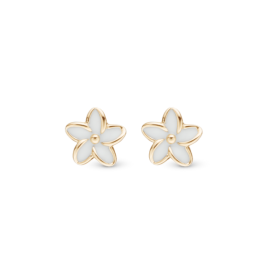 Enamel Flowers Stud Earrings Stud Earrings - CHRISTINA