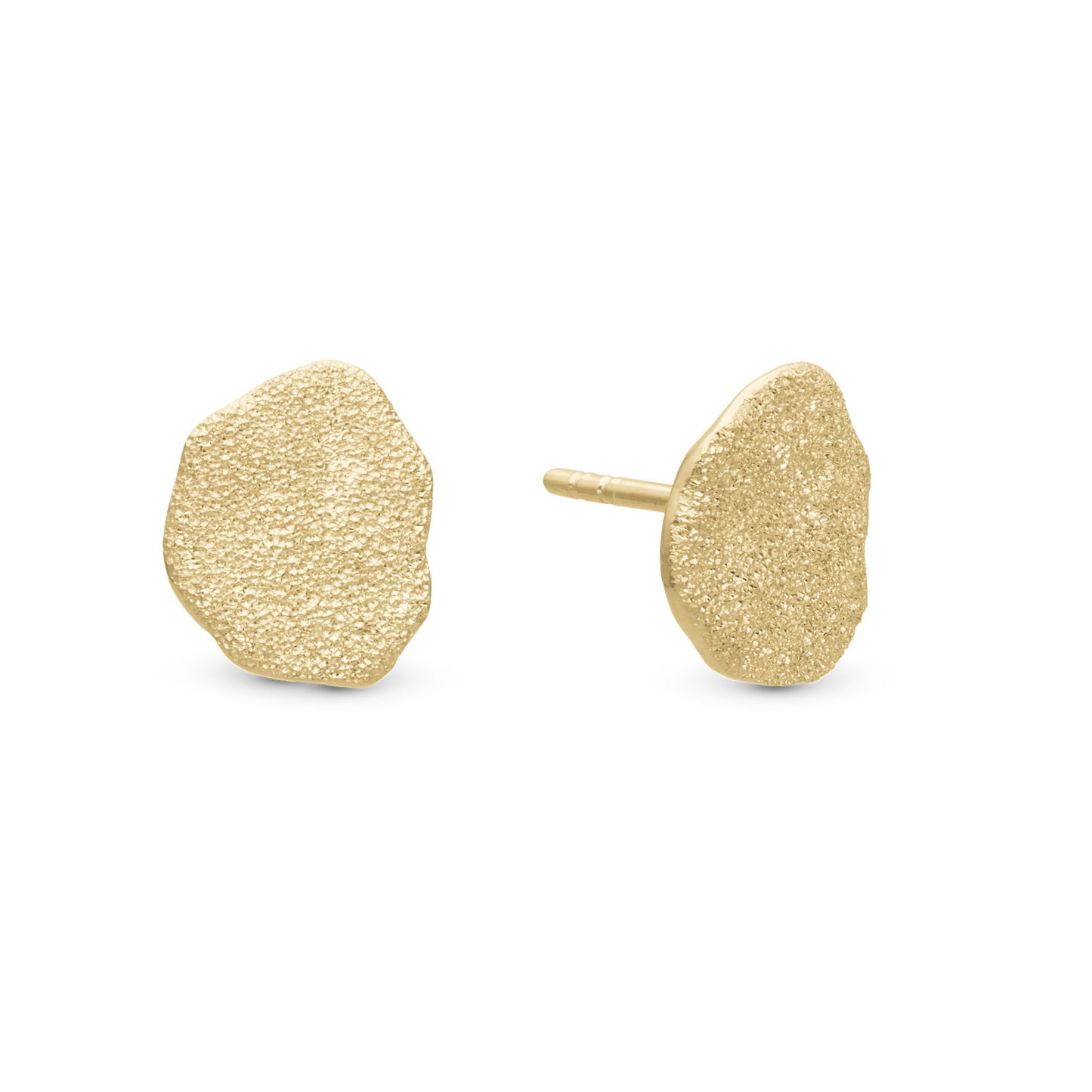 Sparkling Life Stud Earrings - Glitrende Gold Plated Sterling Silver