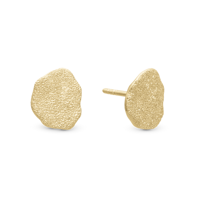 Sparkling Life Stud Earrings - Glitrende Gold Plated Sterling Silver