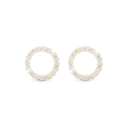 Topaz Circles Stud Earrings Stud Earrings - CHRISTINA