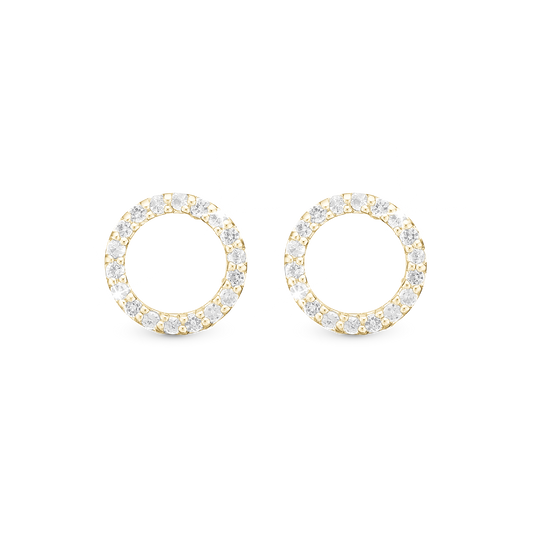 Topaz Circles Stud Earrings Stud Earrings - CHRISTINA