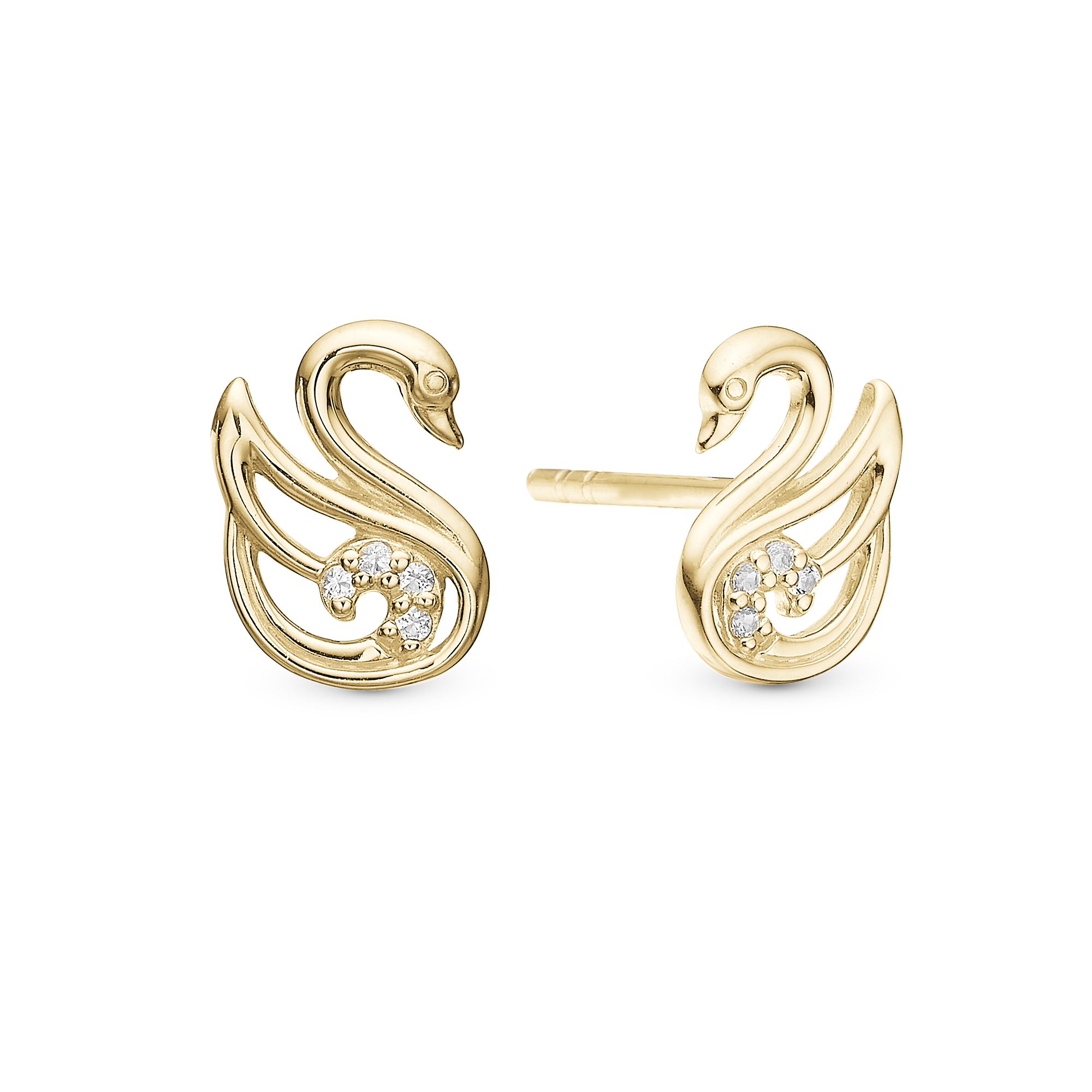 The Swan Stud Earrings Stud Earrings - CHRISTINA