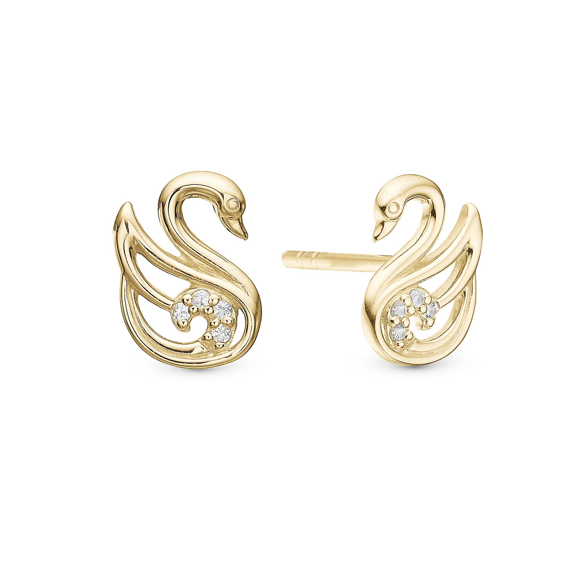 The Swan Stud Earrings Stud Earrings - CHRISTINA