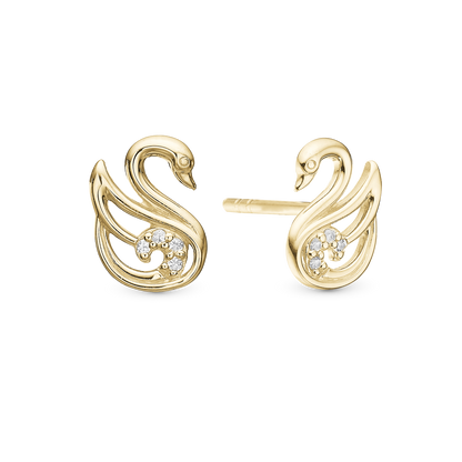The Swan Stud Earrings Stud Earrings - CHRISTINA