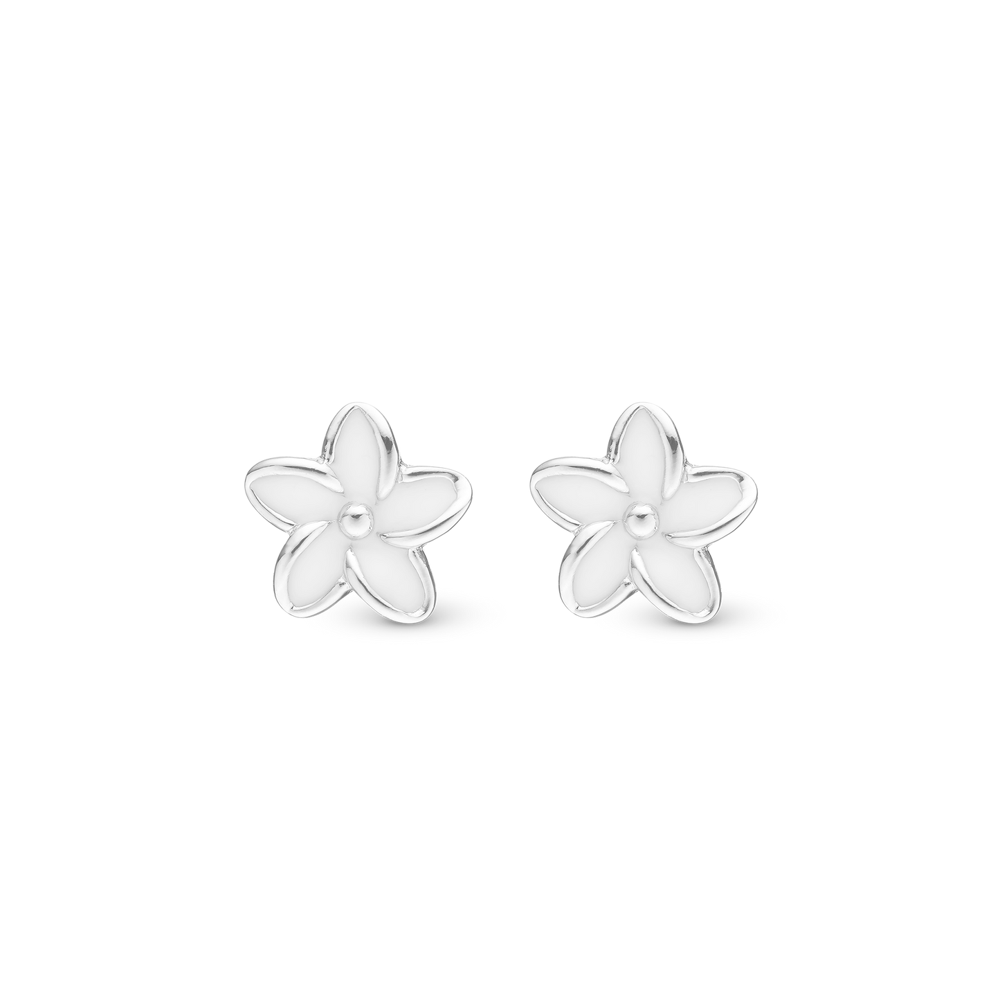 Enamel Flowers Stud Earrings Stud Earrings - CHRISTINA