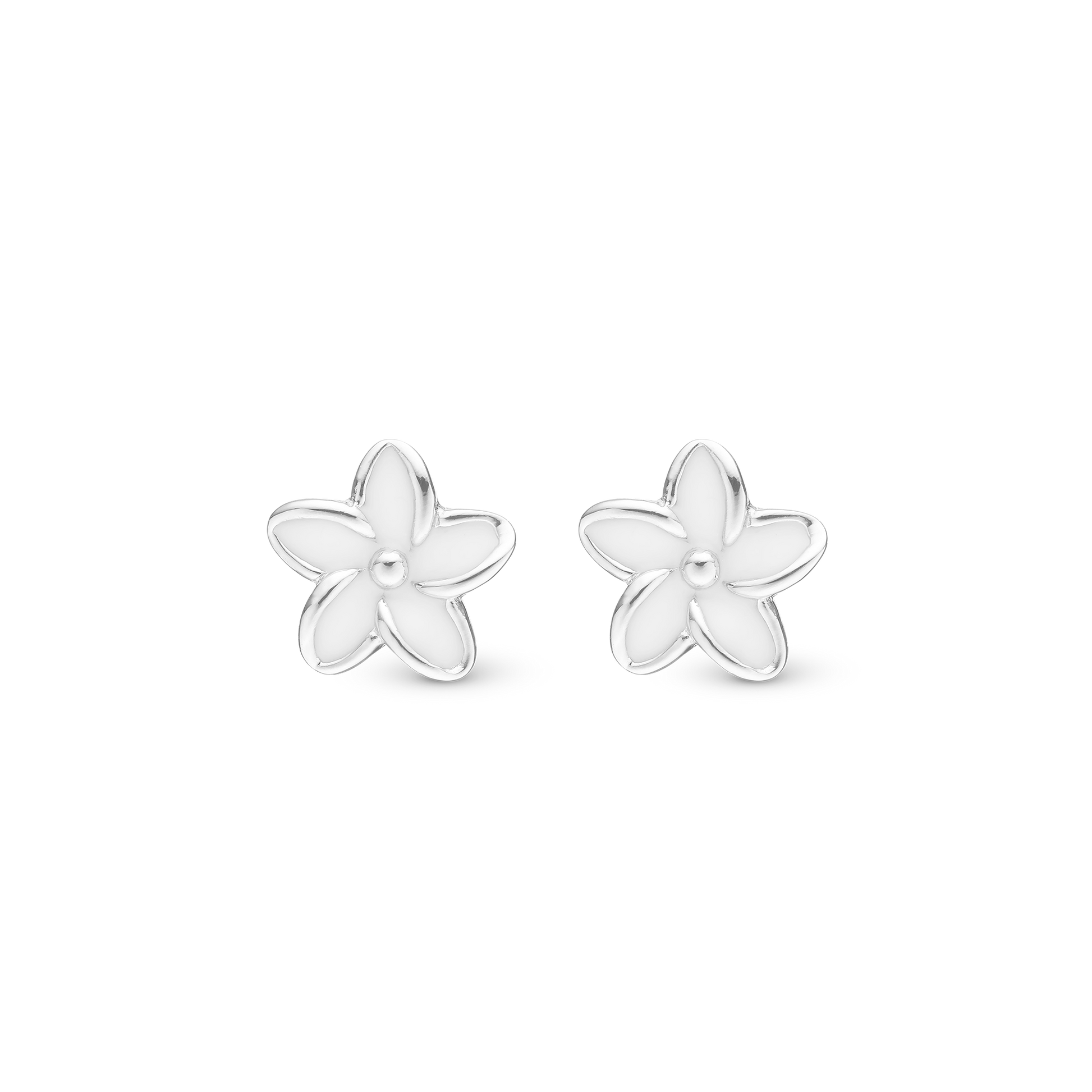 Enamel Flowers Stud Earrings Stud Earrings - CHRISTINA
