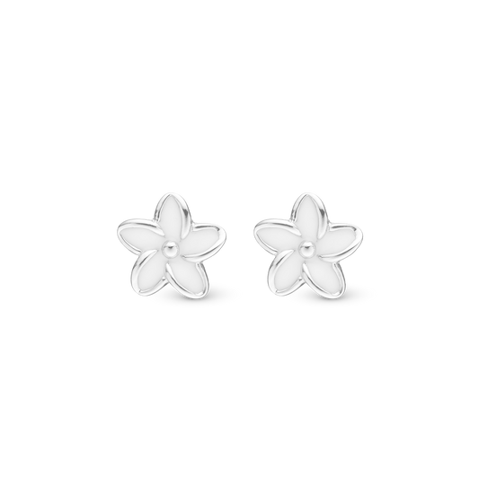 Enamel Flowers Stud Earrings Stud Earrings - CHRISTINA
