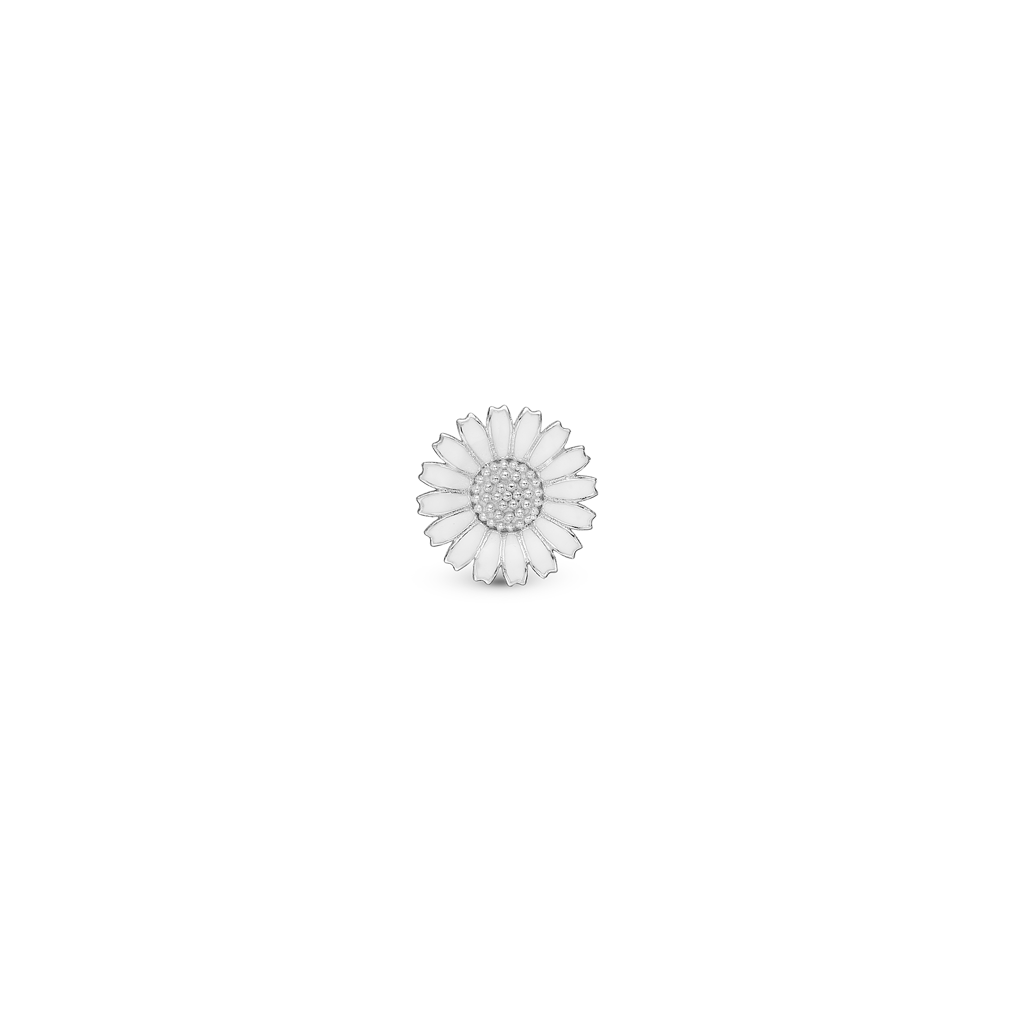 Marguerite 8mm Simple Earring Stud / Single Stud - Sterling Silver
