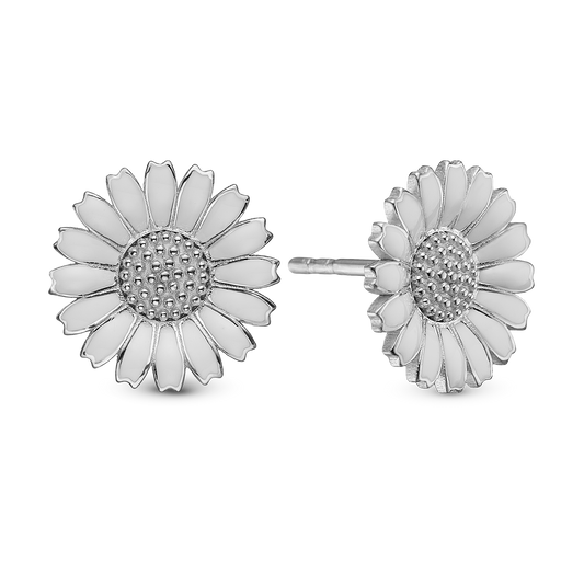 Marguerite 12mm Stud Earrings - Sterling Silver